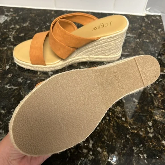 J. Crew Tan Wedge Espadrilles - Picture 3 of 3